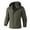 Green, variant on QHFBli Men's Field Jacket Men's Casual Lightweight Hooded Hardshell Jacket for Outdoor Mountaineering and Spring Fall Wear