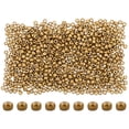 thumbnail image 1 of 5000 cuentas de vidrio pequeñas para manualidades, cuentas espaciadoras sueltas doradas para pulseras, collares, bisutería y suministros de 3 mm, 1 of 7