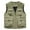 Khaki, variant on ZVNAΖH Men's Utility Fishing Vest Lightweight Outdoor Work Safari Travel Cargo Vest with Multi-Pockets