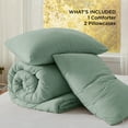 thumbnail image 5 of U by Bedsure 3 Pieces King Comforter Bedding Set, Sage Green Comforter Set for All Seasons, 1 Lightweight Prewashed Comforter and 2 Pillowcases, King, Sage Green, 5 of 6
