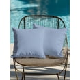 thumbnail image 4 of Waterproof Outdoor Throw Pillows with Inserts 16"x16" Set of 2, Pure Light Blue Soft Decorative Pillowcases for Couch Bedroom, Simple Solid Color Pillow Covers for Sofa Living Room, 4 of 8