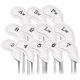 thumbnail image 2 of 12pcs/set Pu Golf Iron Head Covers Golf Club Headcover White Afortunado Sencillez, 2 of 5