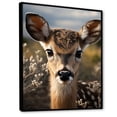 thumbnail image 2 of Designart "Photo Selfie Antelope " Animals Floater Framed Wall Art Living Room, 2 of 7