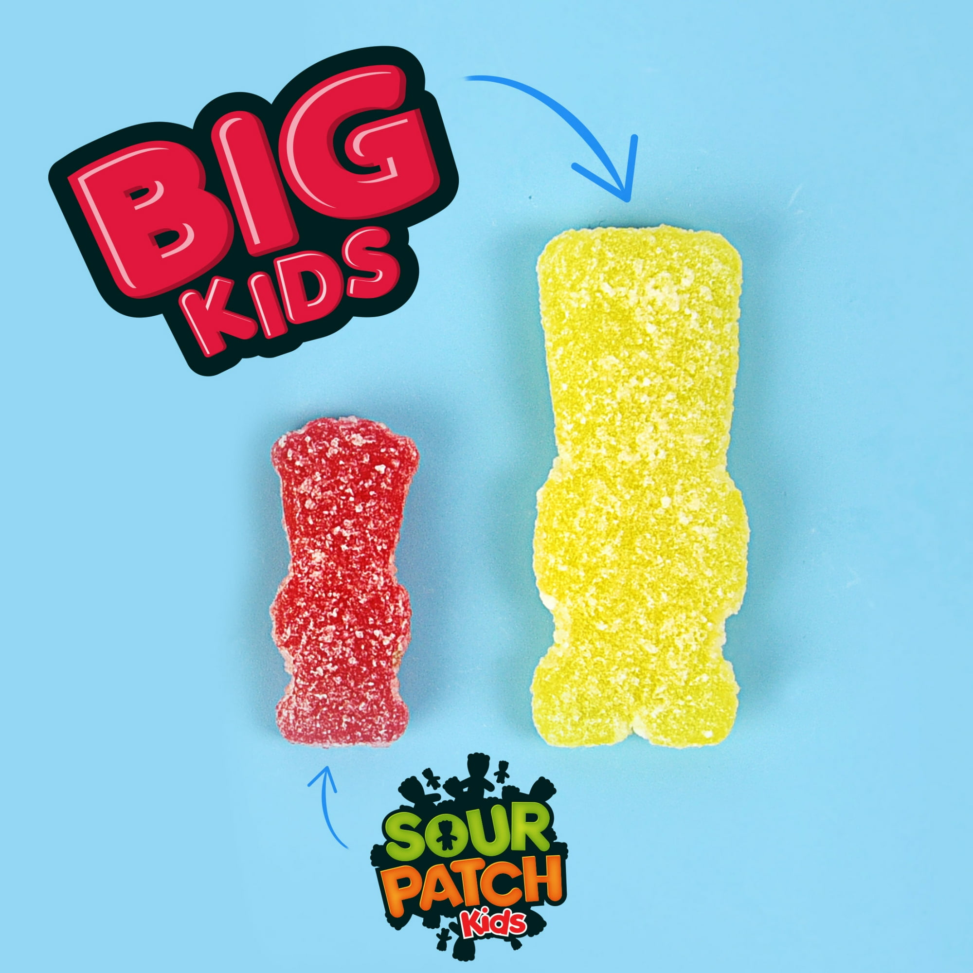 SOUR PATCH KIDS Big Kids Soft & Chewy Candy, Family Size, Bulk Candy, 1.7 lb