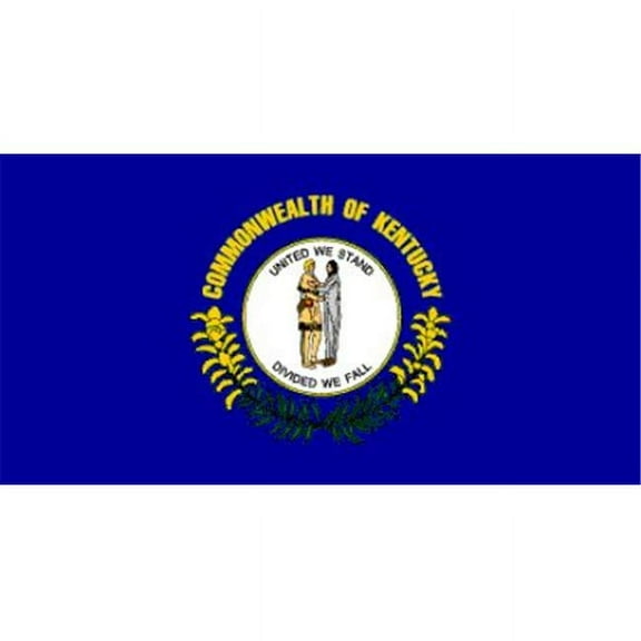 Annin Flagmakers 141981 6 ft. X 10 ft. Nyl-Glo Kentucky Flag
