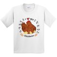 thumbnail image 3 of Inktastic I Heart My Chickens Youth T-Shirt, 3 of 5