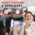 thumbnail image 2 of Pyle Portable Megaphone Speaker PA Bullhorn - Built-In Siren, 50W Adjustable Volume Control In 1200 Yard Range, Ideal For Any Outdoor Sports, Cheerleading Fans & Coaches Or Safety Drills, 2 of 5