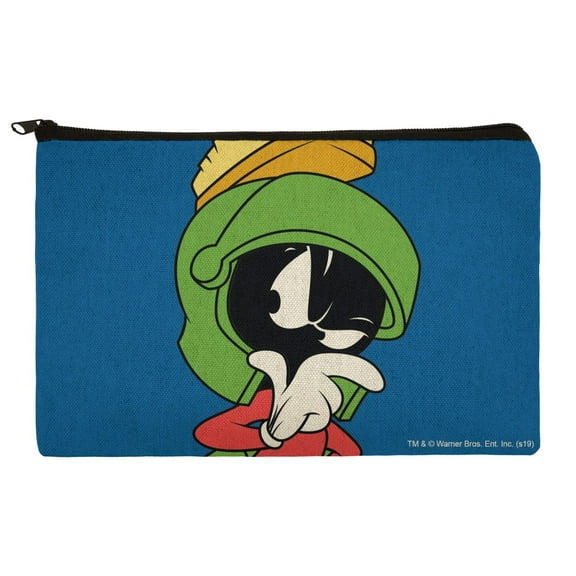 Looney Tunes Marvin The Martian Pencil Pen Organizer Zipper Pouch Case