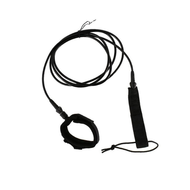 facefd Surfboard Leash Surfing Leash String Leg Surfboard Leash String Rope Cord Calf Leash 10feet Black