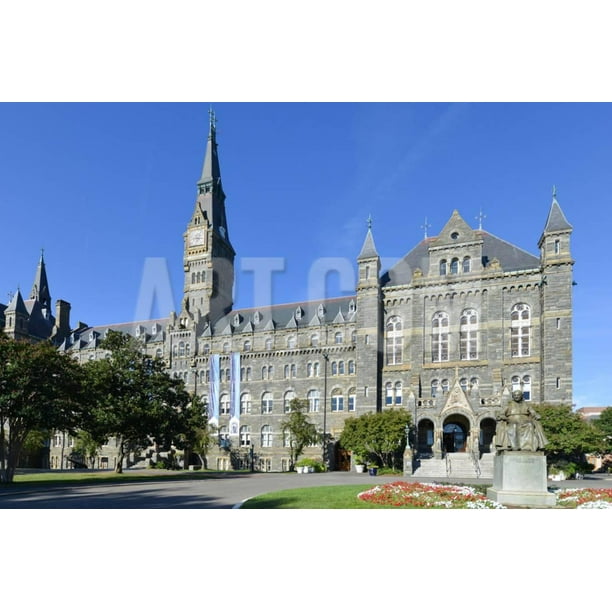 Georgetown University Main Building In Washington Dc United States Print Wall Art By Orhan United States Print Wall Art By Orhan
