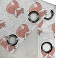 thumbnail image 4 of Ambesonne Fox Grommet Curtain, Abstract Dotted Background, 50" x 72", Coral Seafoam Black, 4 of 6