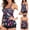8Black, variant on Women Tankini Set Two Piece Fashion Sleeveless Swimsuit Floral Squard-Neck Surfing Swimwear Soft Women'S Casual Bikini Swimsuit Blue