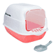 thumbnail image 1 of Arenero  Bloosom Sanitario Cerrado Para Gato Con Pala Puerta Abatible Rosa, 1 of 4