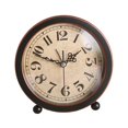 thumbnail image 2 of Baoblaze Silent Non Ticking Desk Bedside Table Vintage Retro Analog Alarm Clock, 2 of 8
