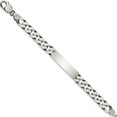 thumbnail image 2 of Sterling Silver 8.5Inch Engraveable Antiqued Curb Link Id Bracelet (8.5 X 9) Made In India qid122-8.5, 2 of 5
