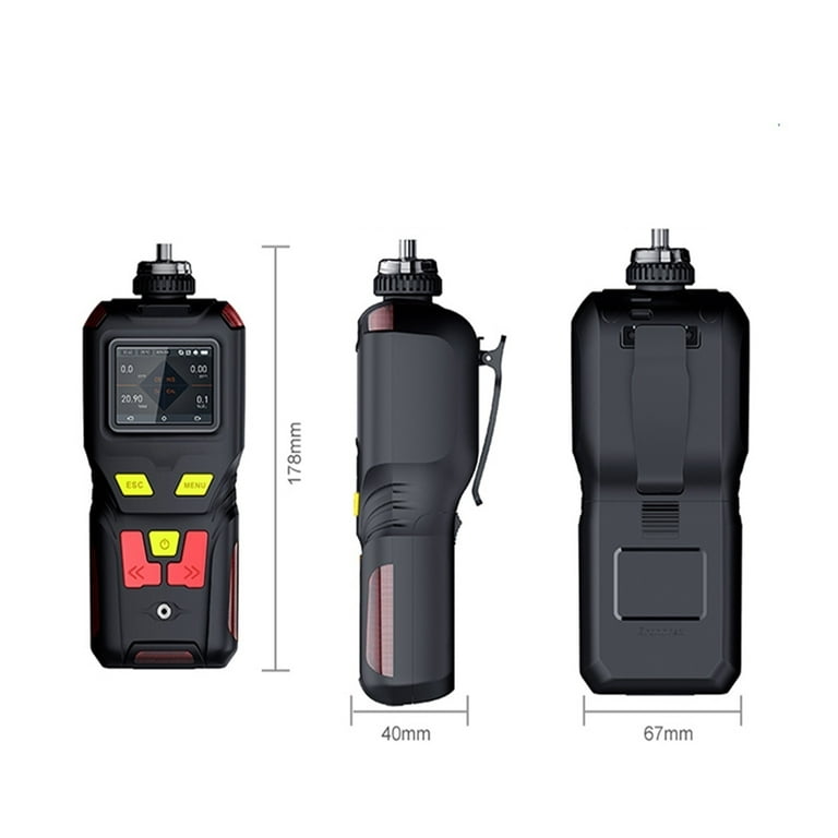 FORENSICS DETECTORS FD - OXYGEN O2 Detector Analyzer PUMP With Probe By FORENSICS - USA NIST Calibrated - USB Recharge - Sound, Light And Vibration