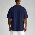 thumbnail image 5 of Men's Summer Oversized T Shirt Pure Soft Comfortable Relaxed Fit Casual Short Sleeve Tee for Daily Wear Mens Basic Tee Shirts Summer Classic T-Shirts, 5 of 5
