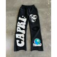 thumbnail image 2 of Embroidered Wide Leg Pants High Street Retro Trousers Women Street Hip-Hop Straight, 2 of 6