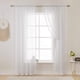 thumbnail image 3 of Inicio Cortinas con textura de lino transparente con encaje Cortinas semitransparentes Tela ligera y transpirable Decoración de ventana para dormitorio Sala de estar Comedor 2 paneles yeacher natural, 3 of 7