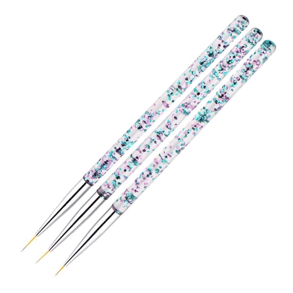 3x 7/9/11mm Nail Art Dotting Painting Drawing Brush Pen