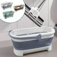 thumbnail image 1 of Cubo de fregona plegable de 4,2 galones y 17 litros Cubo de agua plegable | TPR de plástico duradero | Ahorro de espacio con asa | Portátil multiusos para limpieza, camping, exterior, 1 of 9