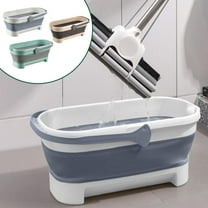 LEFTHIGH Home Large Mop Bucket Bucket 4.2Gallon17L with Handle for House Cleaning Space Saving Outdoor Multiuse Foldable Water Pail for Camping Room Decor