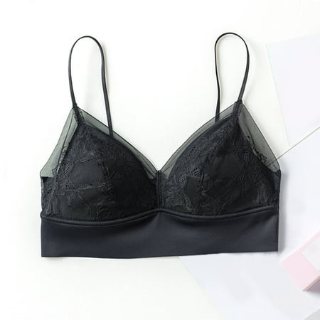 

HIBRO Female Ring Free Cup Chest Sexy Bras Camisole Vest Women Comfortable Underwear