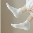 thumbnail image 3 of Outfmvch Low Socks Fuzzy Socks for Women Cute Socks for Women Ankle Thin Ankle Socks Cotton Compression Socks Men Socks for Women White One Size, 3 of 3