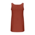 thumbnail image 6 of Qiopertar Cotton Sleeveless Dress for Women Casual Round Neck Pocket Dress Solid Color A-Line Comfy Summer Beach Vacation Travel Dress, Brown M, 6 of 7
