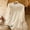 Beige, variant on Women's Chinese Embroidered Blouse Summer Button Short Sleeve Top Elegant Floral Shirt Casual Boho Chic Oriental Wear