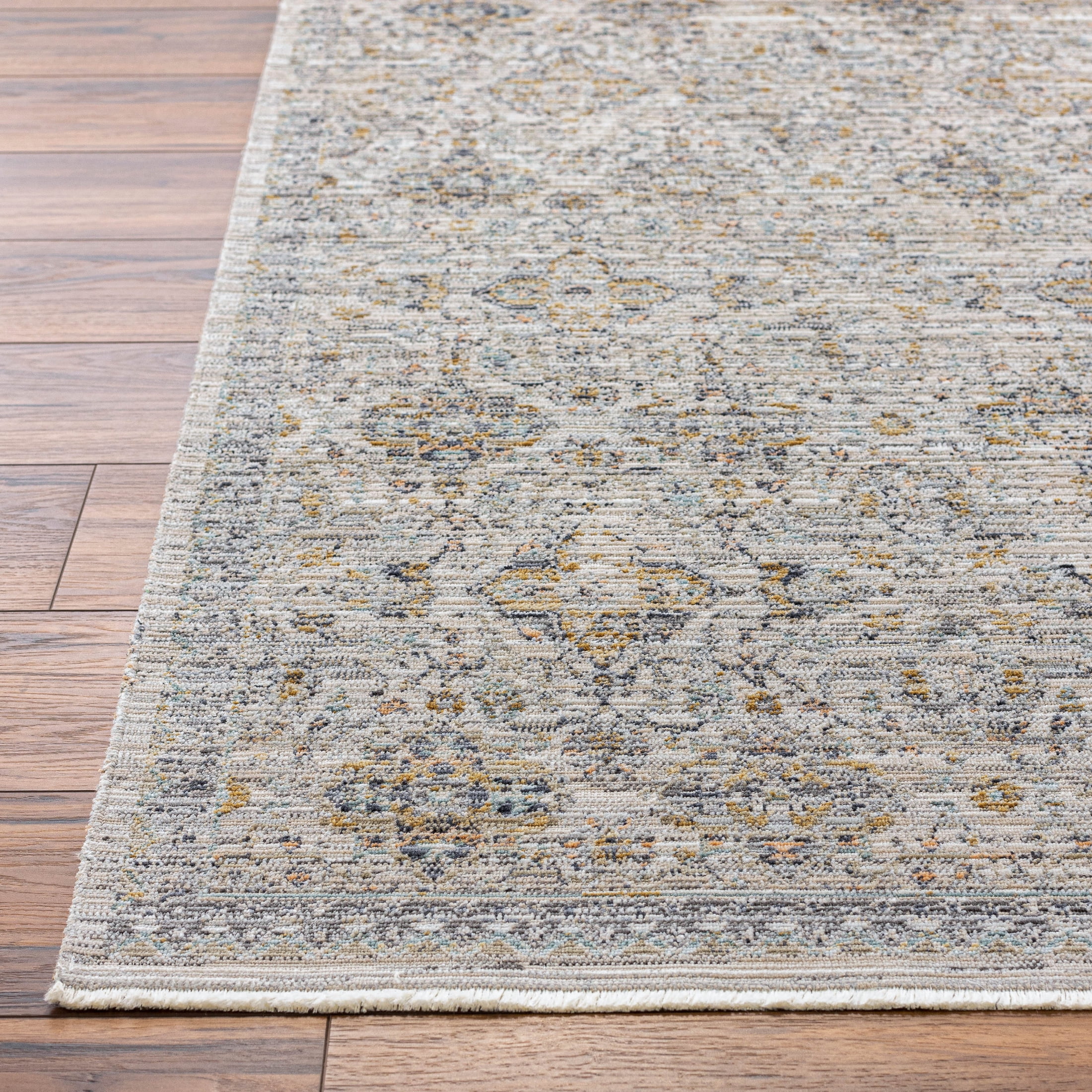 Livabliss x Becki Owens Ren Damask Washable Area Rug ,9' x 13'1",Gray