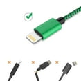 thumbnail image 6 of Aioneus USB A to Lightning Cable (MFI Certified), 2 Pack 1.5 FT Nylon Braided Charger Cable, Charger Cord Compatible with iPhone 13/12/11 Pro/11/XS MAX/XR/8/7/6s/6/5S/SE, 6 of 8
