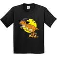 thumbnail image 3 of Inktastic Roaring Tyrannosaurus Rex Witch on Halloween Youth T-Shirt, 3 of 5
