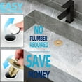 thumbnail image 3 of Universal Bathroom Sink Stopper, Pop Up Sink Stopper with Basket Hair Catcher, Anti Clogging Sink Drain Filter for 1.06"-1.65" Drain Holes, 3 of 14