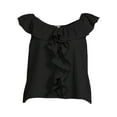 thumbnail image 2 of Terra & Sky Women's Plus Size Ruffle Top, 2 of 6