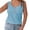 Solid Color-Blue, variant on Jewelreauty Women Summer Tank Tops Casual Ribbed Sleeveless Henley Shirts Button Basic Tunic Cami Blouses (L, White)