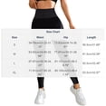 thumbnail image 3 of Color Block Leggings for Women Stretch High Waisted Buttery Soft Yoga Pants No See Through Running Athletic Tights, 3 of 8