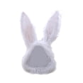 thumbnail image 2 of Lindo gorro con orejas de conejo, gorro largo y novedoso, diadema con orejeras. Blanco3, 2 of 8