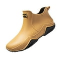 thumbnail image 2 of Short Rain Boots for Women and Men Mid Heel Ankle Rain Boots Non Slip Lightweight Garden Boots, 2 of 7