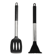 thumbnail image 1 of Juego de utensilios de cocina de 2, utensilio de cocina de silicona resistente al calor con mango de acero inoxidable, 1 of 5