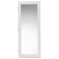 thumbnail image 3 of Baxton Studio Pontus Modern and Contemporary White Finished Wood Wall-Mountable Jewelry Armoire with Mirror, 3 of 9