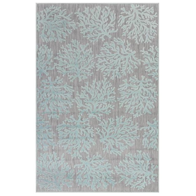 Transocean RTO45704104 Liora Manne Rialto Corail Tapis Intérieur & Extérieur, Aqua - 39 x 59 Po.