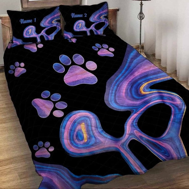 Dog Lovers - Juego de edredón personalizado