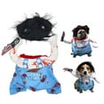 thumbnail image 6 of Comfortable Pet Costume Chucky Deadly Delicate Pattern Halloween Clothes Funny Scary Props Dog Outfit Pet Apparel Accessories (Blue,M), 6 of 6