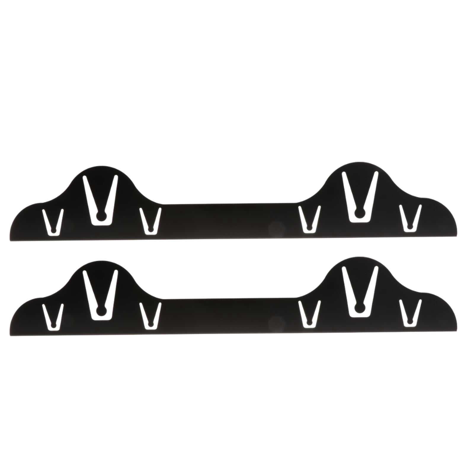 Fiocias 4x Stainless Steel Stovetop Counter Gap Covers Retractable Sturdy Heat Resistant Black