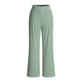 thumbnail image 5 of SYMOID Womens High Waisted Stretch Capri Pants Slim Fit Business Casual Knee Length Dress Pants for Women Gray,Size XL, 5 of 5