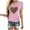 Pink, variant on WREESH Womens Graphic Tee Valentine's Day Heart Leopard Print Shirts for 2025 Spring Summer Fashion Casual Tops Olive Green