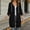 Black, variant on WIZUTIZ Women's Solid Color Oversized Zip Up Hoodie Long Coat Long Sleeve Pockets Loose Fit Casual Winter Warm Sweatshirt Outerwear