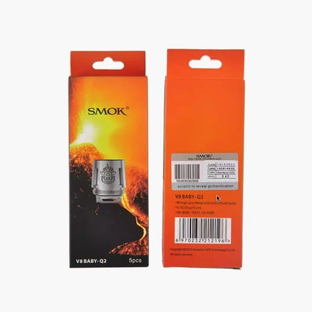 SMOK TFV8 Baby / Big Baby Beast Replacement Coils | V8 Baby-Q2 (0.4ohm) Dual