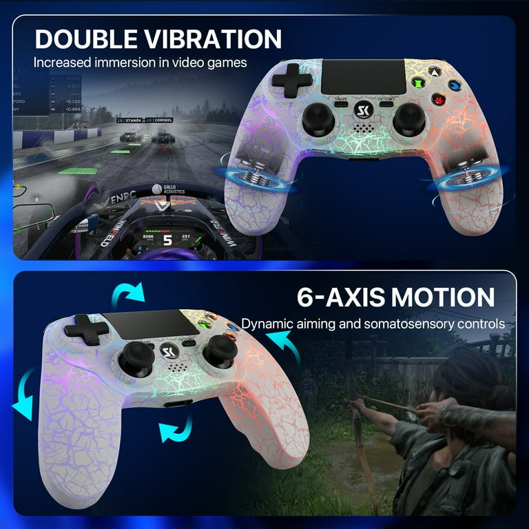 ISHAKO Wireless Controller for P4/Pro/PC, with RGB Light